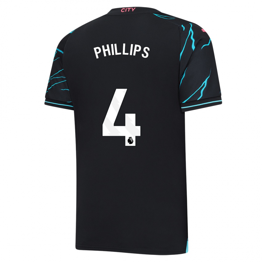 Niño Camiseta Kalvin Phillips #4 Azul Oscuro Equipación Tercera 2023/24 La Camisa México