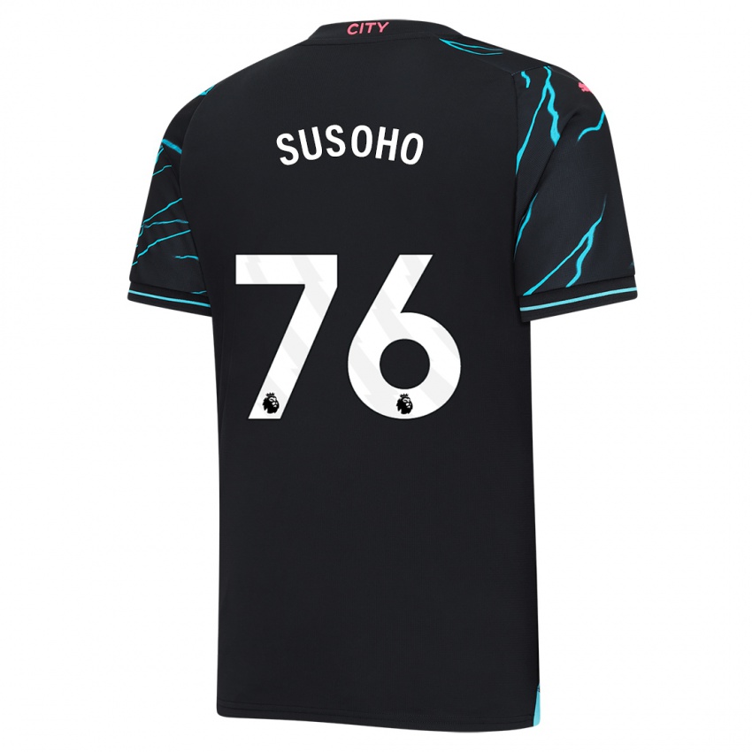 Niño Camiseta Mahamadou Susoho #76 Azul Oscuro Equipación Tercera 2023/24 La Camisa México