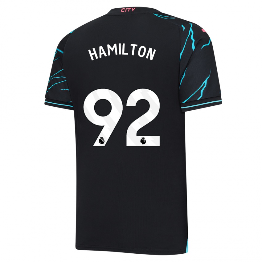 Niño Camiseta Micah Hamilton #92 Azul Oscuro Equipación Tercera 2023/24 La Camisa México