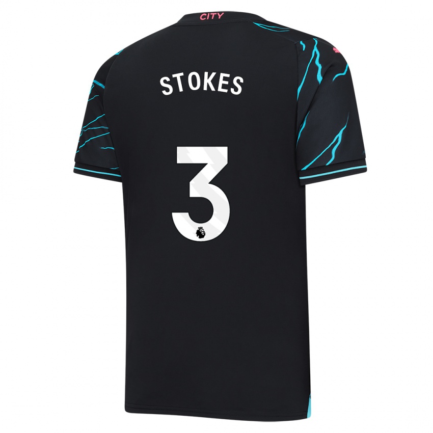 Niño Camiseta Demi Stokes #3 Azul Oscuro Equipación Tercera 2023/24 La Camisa México