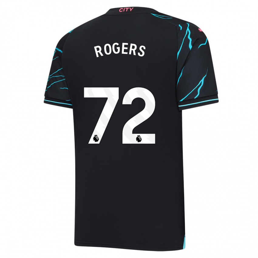 Niño Camiseta Morgan Rogers #72 Azul Oscuro Equipación Tercera 2023/24 La Camisa México