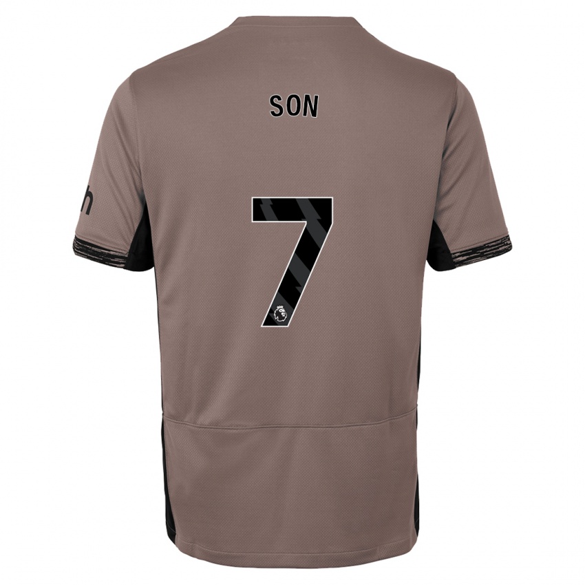 Niño Camiseta Heung-Min Son #7 Beige Obscuro Equipación Tercera 2023/24 La Camisa México