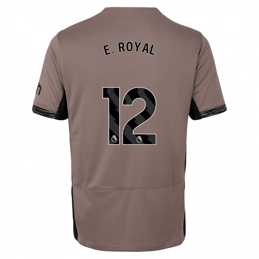 Niño Camiseta Emerson Royal #12 Beige Obscuro Equipación Tercera 2023/24 La Camisa México