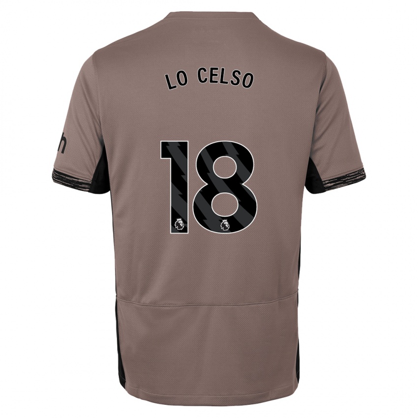 Niño Camiseta Giovani Lo Celso #18 Beige Obscuro Equipación Tercera 2023/24 La Camisa México