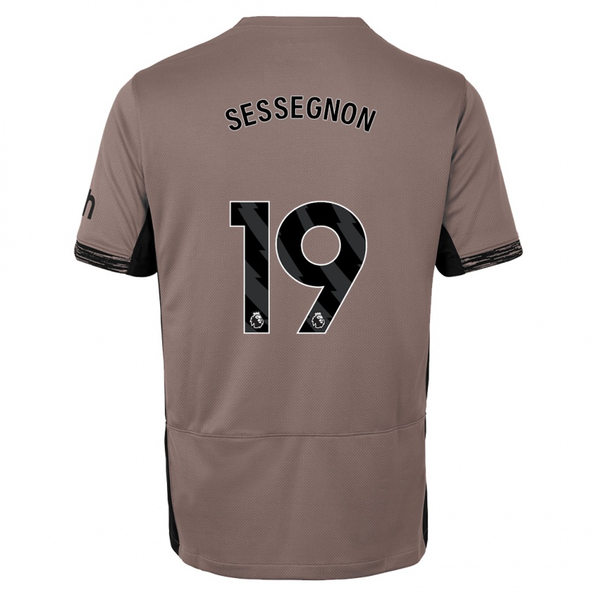 Niño Camiseta Ryan Sessegnon #19 Beige Obscuro Equipación Tercera 2023/24 La Camisa México