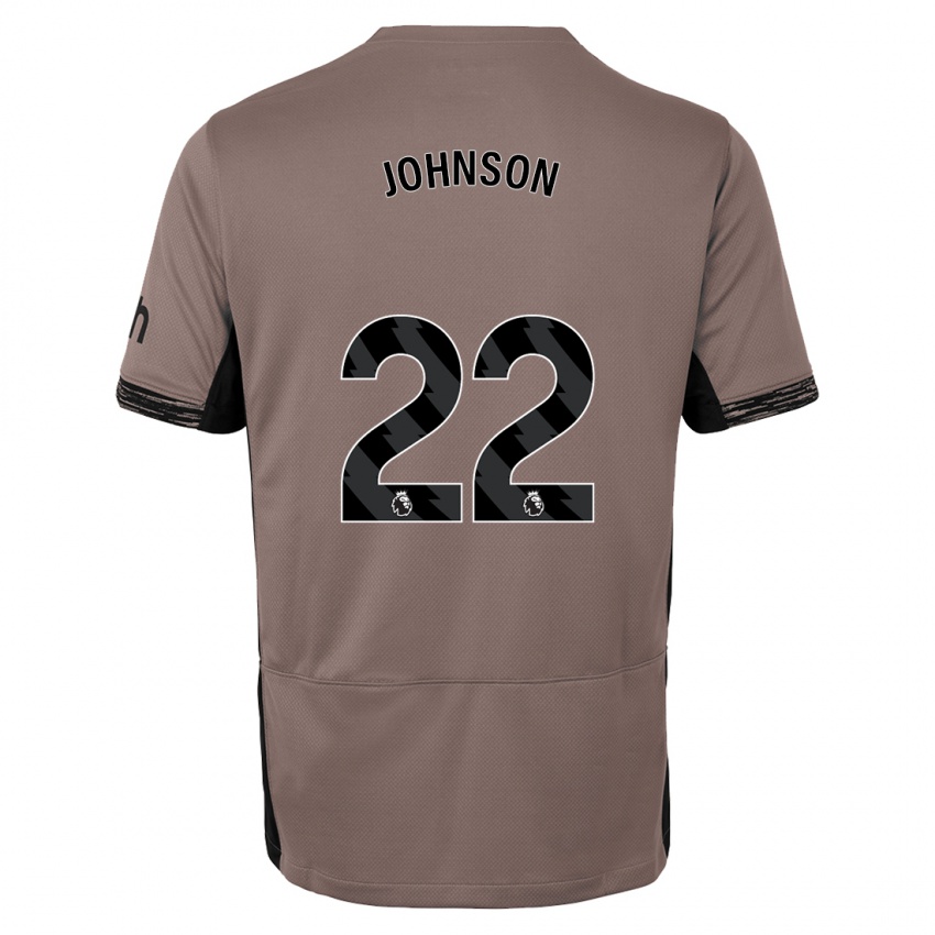 Niño Camiseta Brennan Johnson #22 Beige Obscuro Equipación Tercera 2023/24 La Camisa México