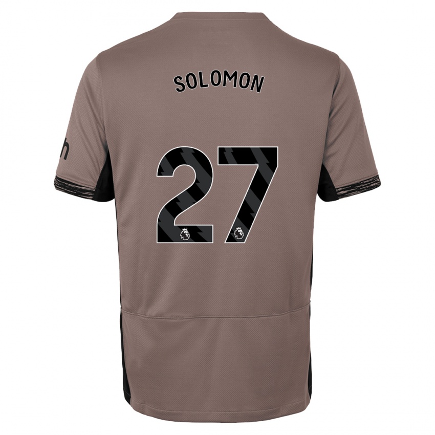 Niño Camiseta Manor Solomon #27 Beige Obscuro Equipación Tercera 2023/24 La Camisa México