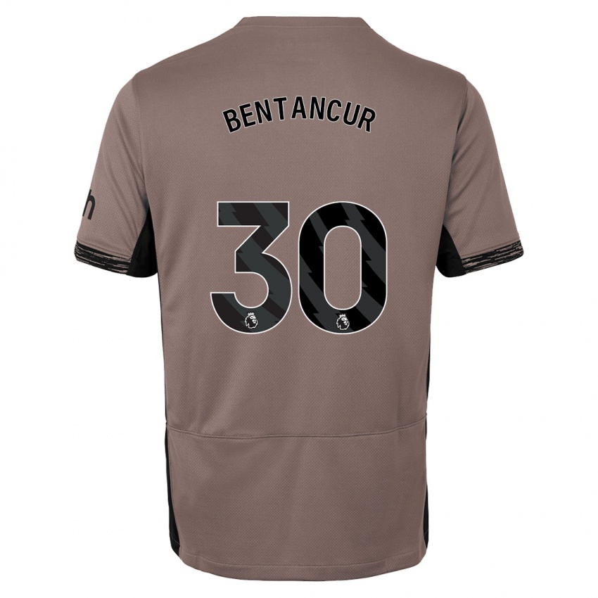 Niño Camiseta Rodrigo Bentancur #30 Beige Obscuro Equipación Tercera 2023/24 La Camisa México