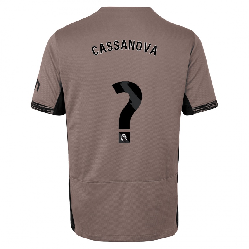 Niño Camiseta Dante Cassanova #0 Beige Obscuro Equipación Tercera 2023/24 La Camisa México