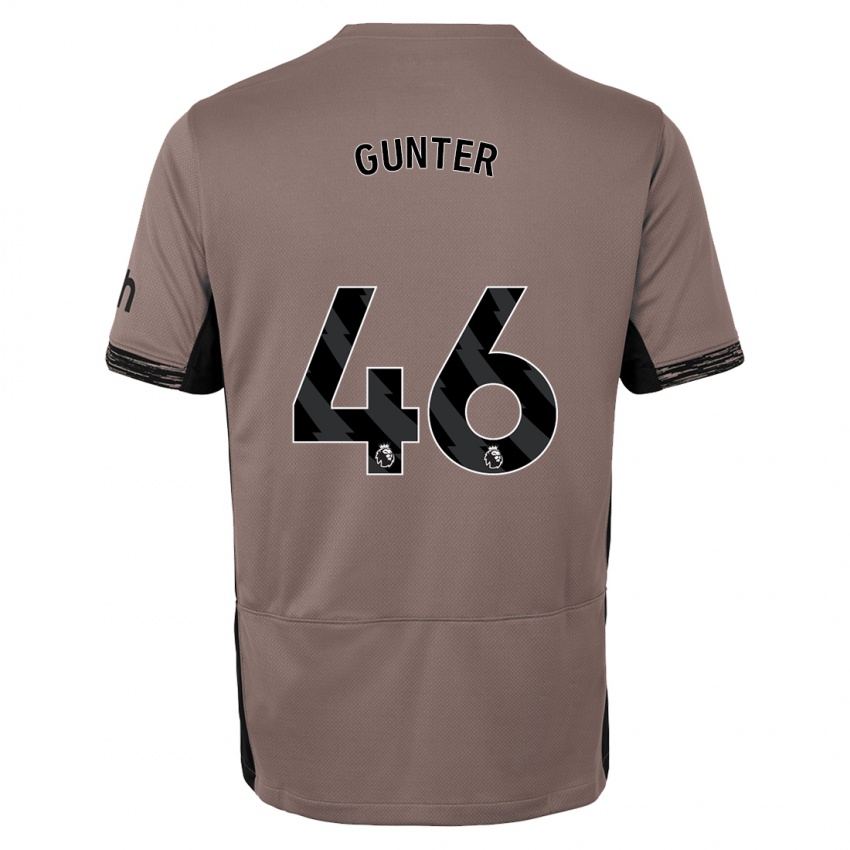 Niño Camiseta Luca Gunter #46 Beige Obscuro Equipación Tercera 2023/24 La Camisa México