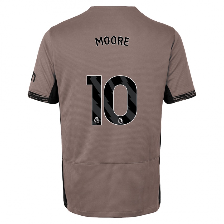 Niño Camiseta Mikey Moore #10 Beige Obscuro Equipación Tercera 2023/24 La Camisa México