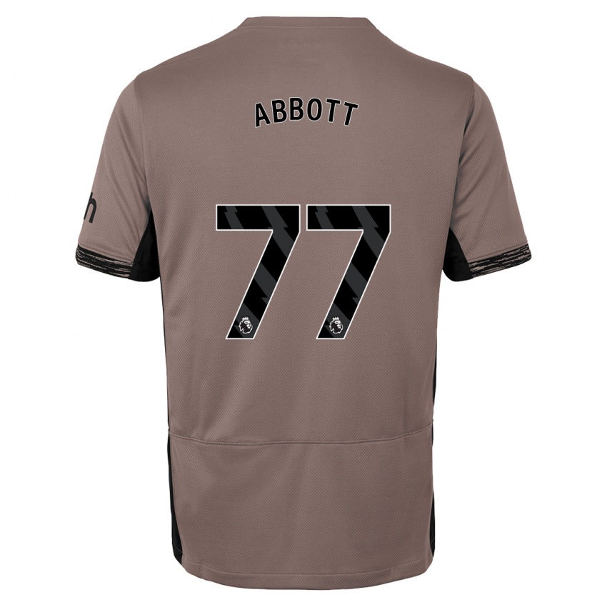 Niño Camiseta George Abbott #77 Beige Obscuro Equipación Tercera 2023/24 La Camisa México