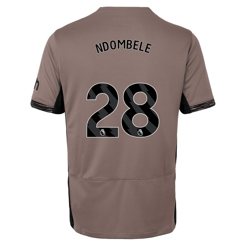 Niño Camiseta Tanguy Ndombele #28 Beige Obscuro Equipación Tercera 2023/24 La Camisa México