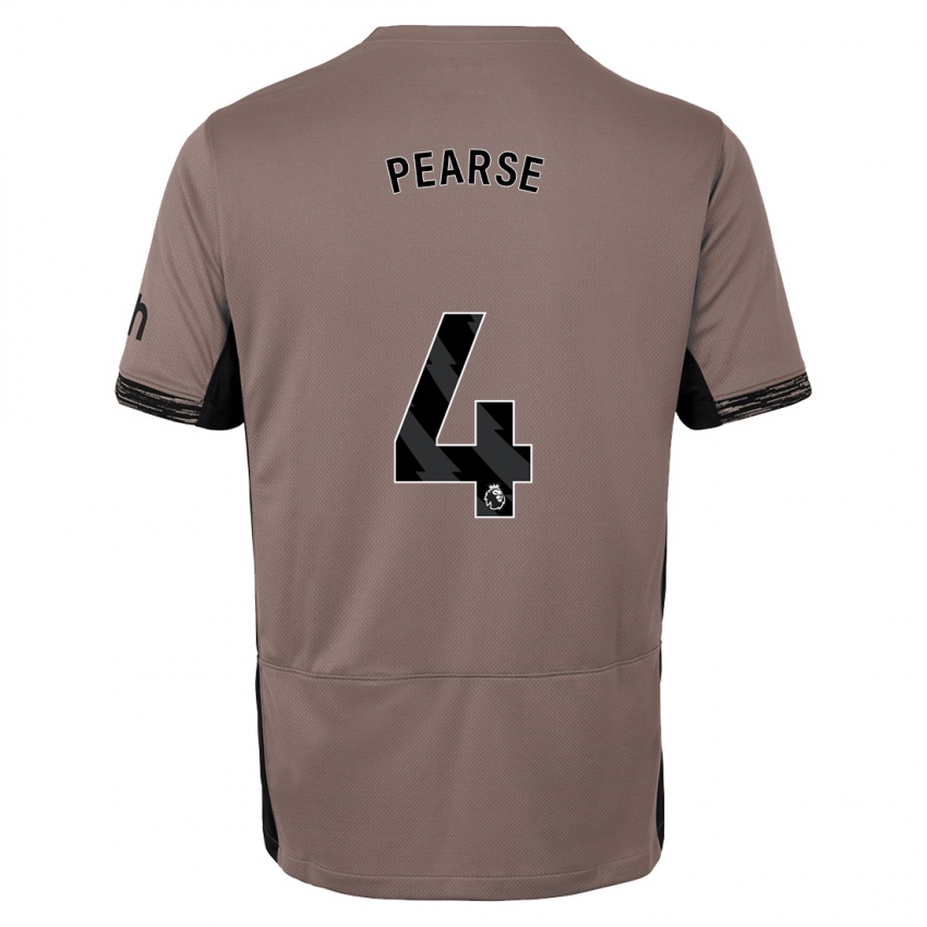 Niño Camiseta Gracie Pearse #4 Beige Obscuro Equipación Tercera 2023/24 La Camisa México