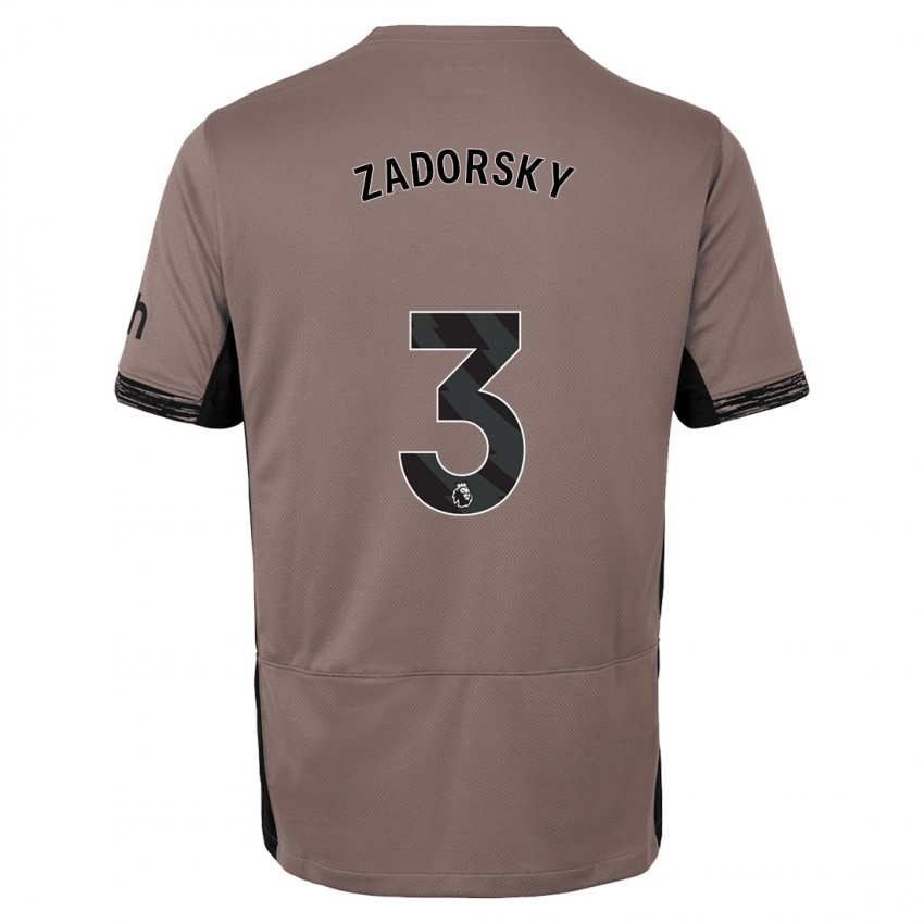 Niño Camiseta Shelina Zadorsky #3 Beige Obscuro Equipación Tercera 2023/24 La Camisa México