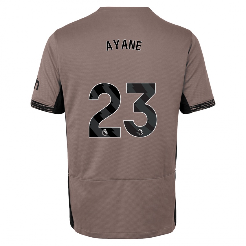 Niño Camiseta Rosella Ayane #23 Beige Obscuro Equipación Tercera 2023/24 La Camisa México