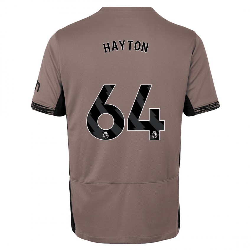 Niño Camiseta Adam Hayton #64 Beige Obscuro Equipación Tercera 2023/24 La Camisa México