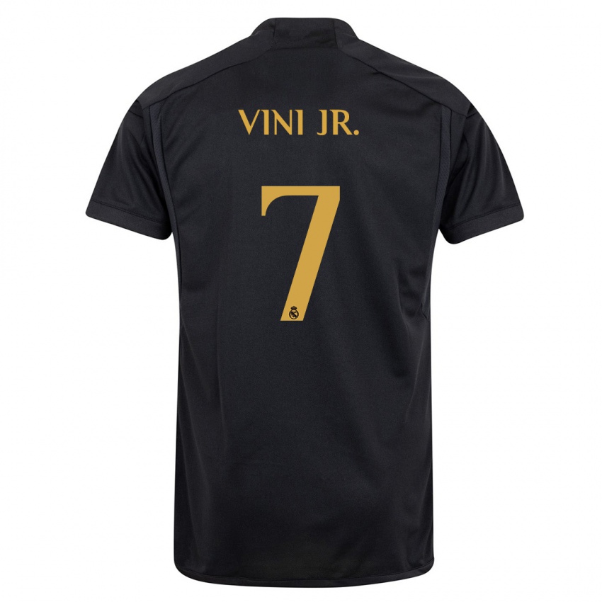 Niño Camiseta Vinicius Junior #7 Negro Equipación Tercera 2023/24 La Camisa México