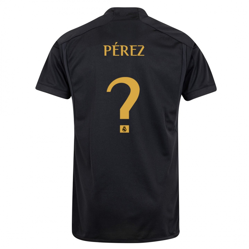 Niño Camiseta Álex Pérez #0 Negro Equipación Tercera 2023/24 La Camisa México