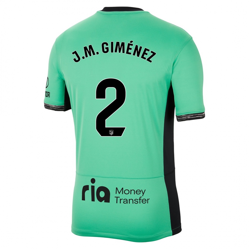 Niño Camiseta Jose Maria Gimenez #2 Primavera Verde Equipación Tercera 2023/24 La Camisa México