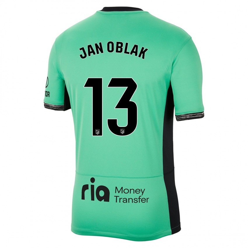 Niño Camiseta Jan Oblak #13 Primavera Verde Equipación Tercera 2023/24 La Camisa México