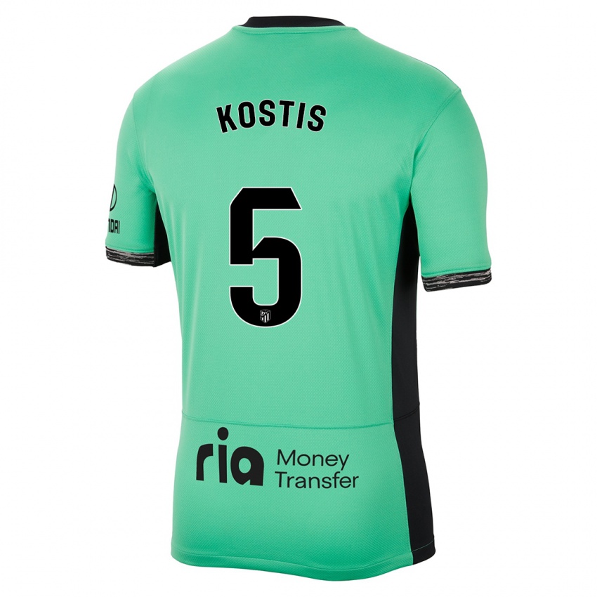 Niño Camiseta Ilias Kostis #5 Primavera Verde Equipación Tercera 2023/24 La Camisa México