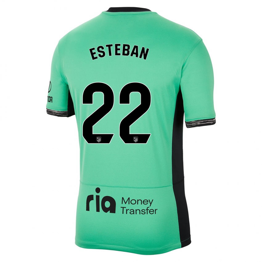 Niño Camiseta Paco Esteban #22 Primavera Verde Equipación Tercera 2023/24 La Camisa México