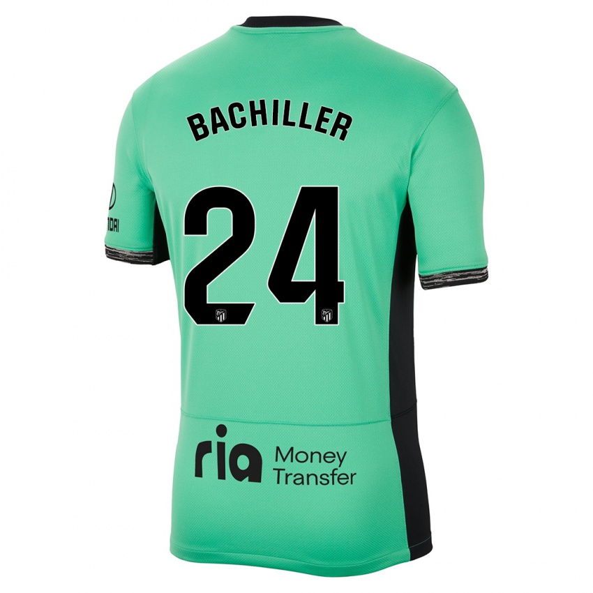 Niño Camiseta Iker Bachiller #24 Primavera Verde Equipación Tercera 2023/24 La Camisa México