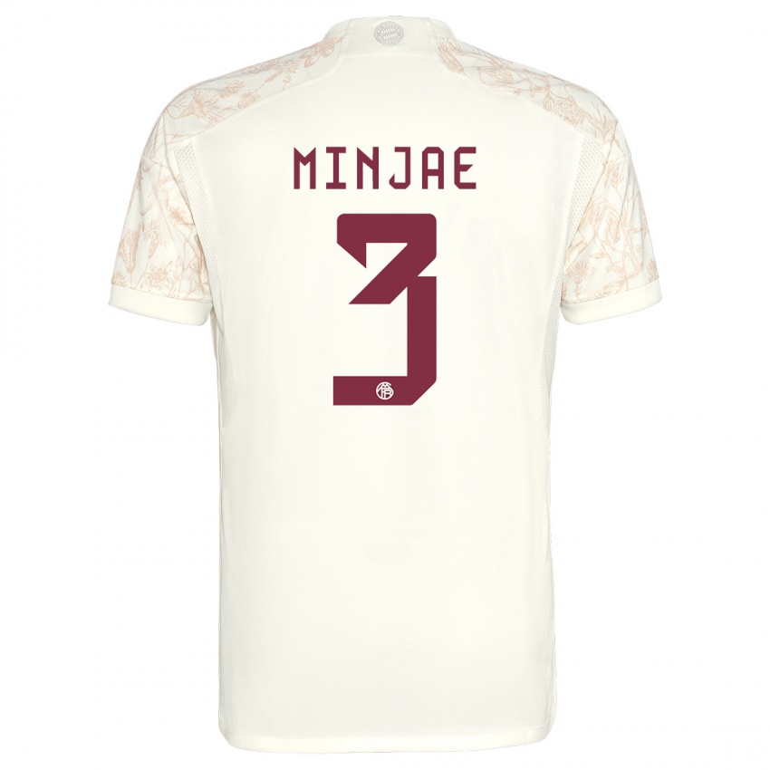 Niño Camiseta Min-Jae Kim #3 Blanquecino Equipación Tercera 2023/24 La Camisa México