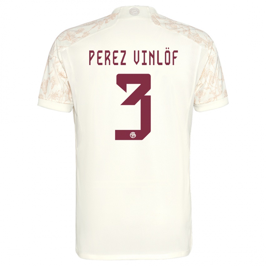 Niño Camiseta Matteo Perez Vinlöf #3 Blanquecino Equipación Tercera 2023/24 La Camisa México