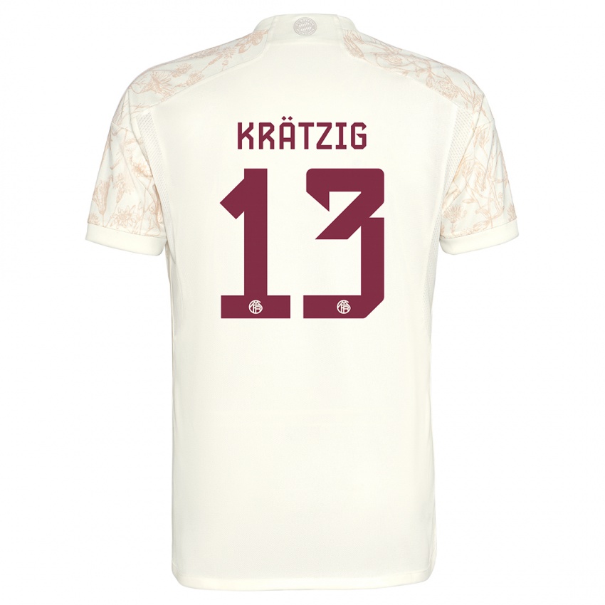 Niño Camiseta Frans Krätzig #13 Blanquecino Equipación Tercera 2023/24 La Camisa México