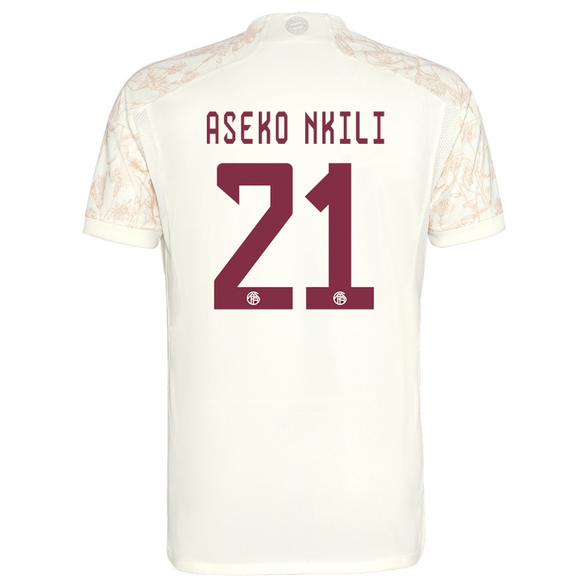 Niño Camiseta Noel Aseko Nkili #21 Blanquecino Equipación Tercera 2023/24 La Camisa México