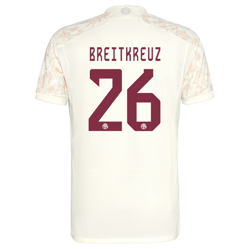 Niño Camiseta Steve Breitkreuz #26 Blanquecino Equipación Tercera 2023/24 La Camisa México