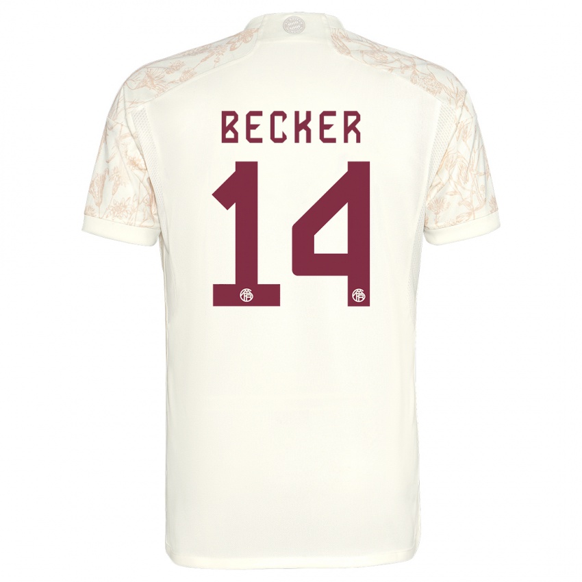 Niño Camiseta Lennard Becker #14 Blanquecino Equipación Tercera 2023/24 La Camisa México