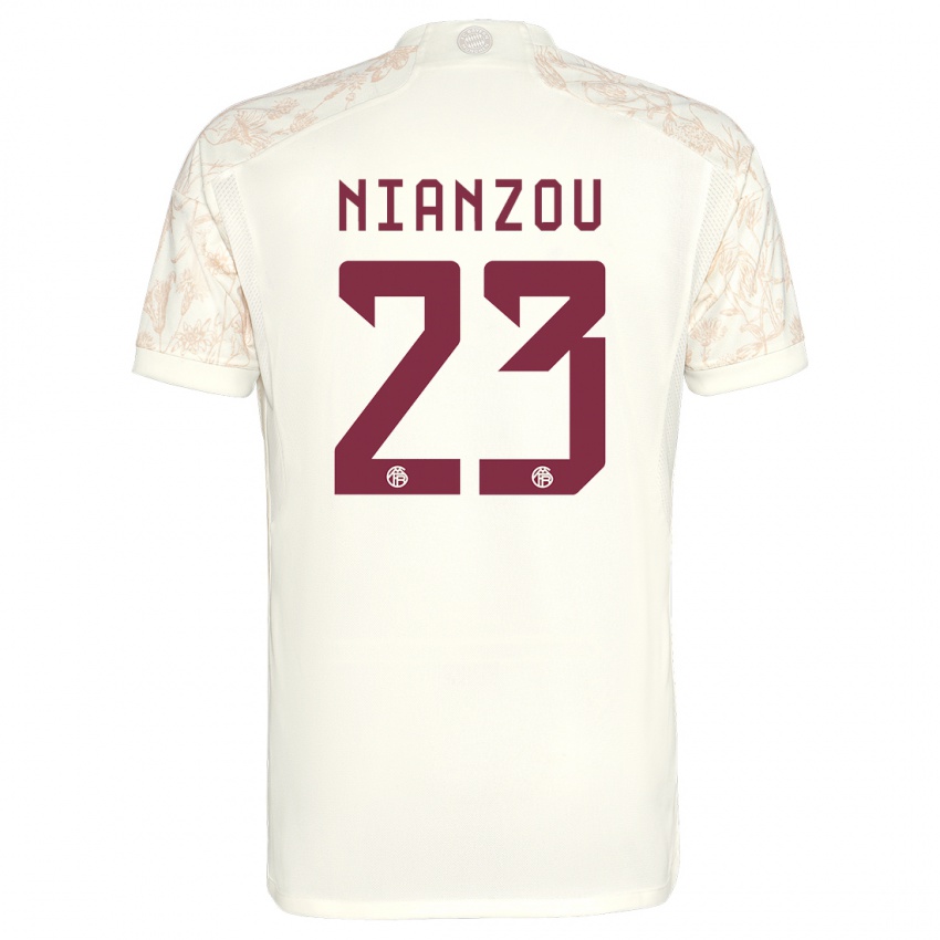 Niño Camiseta Tanguy Nianzou #23 Blanquecino Equipación Tercera 2023/24 La Camisa México