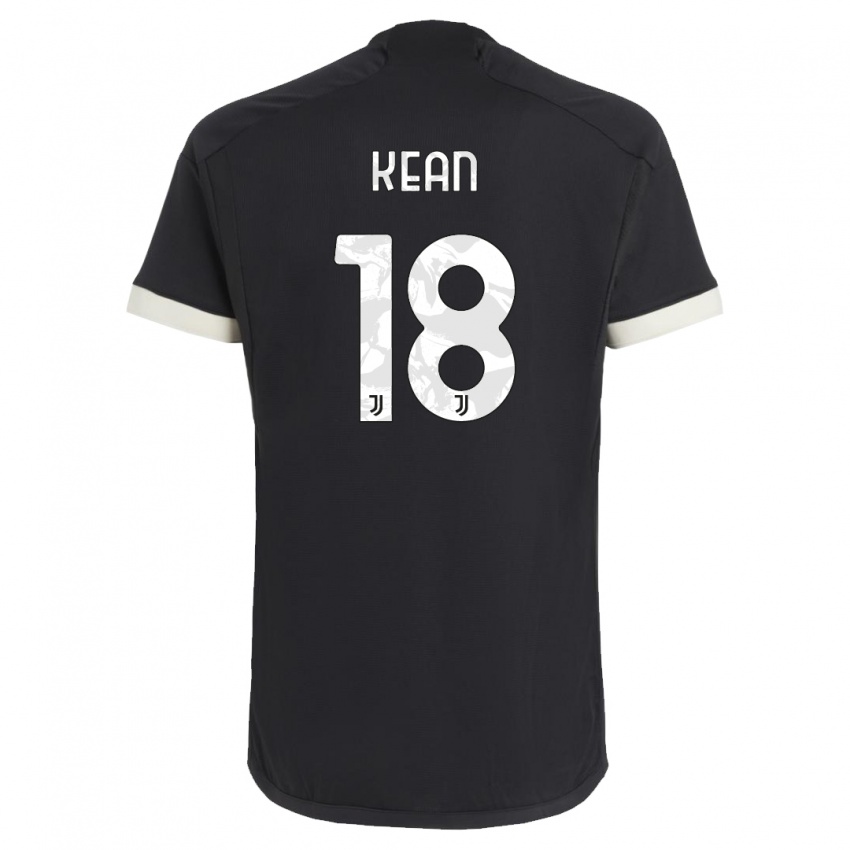 Niño Camiseta Moise Kean #18 Negro Equipación Tercera 2023/24 La Camisa México