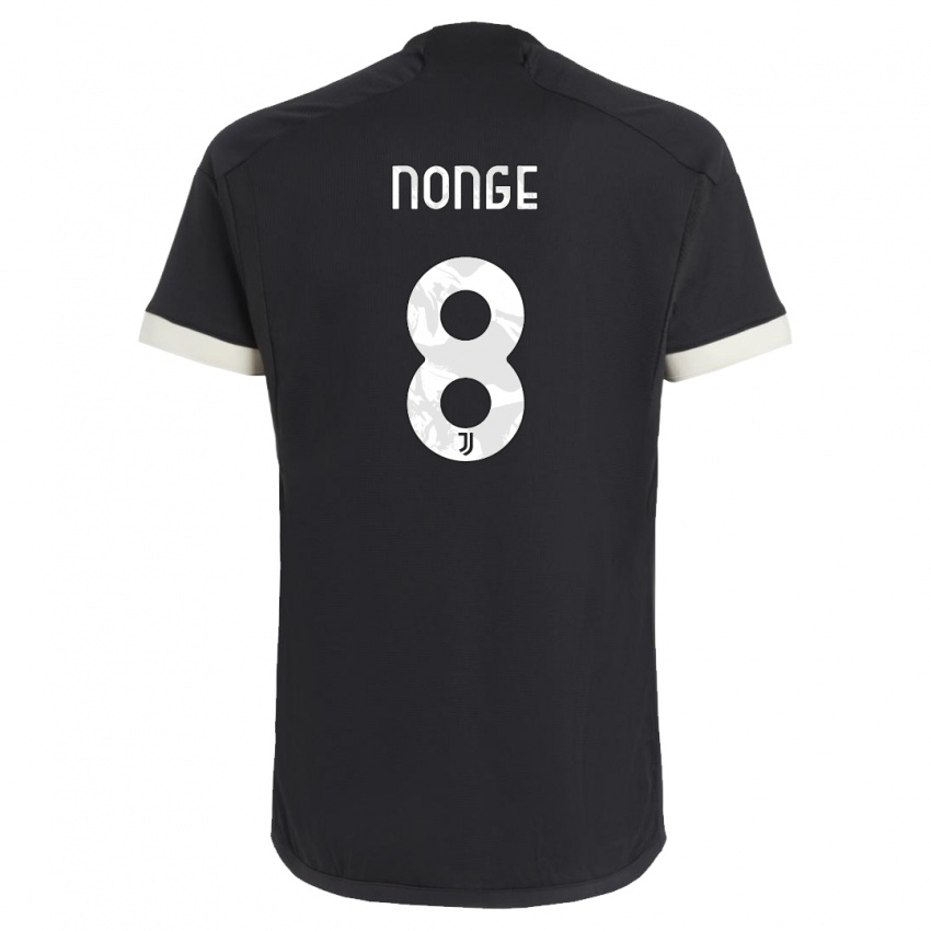 Niño Camiseta Joseph Nonge #8 Negro Equipación Tercera 2023/24 La Camisa México