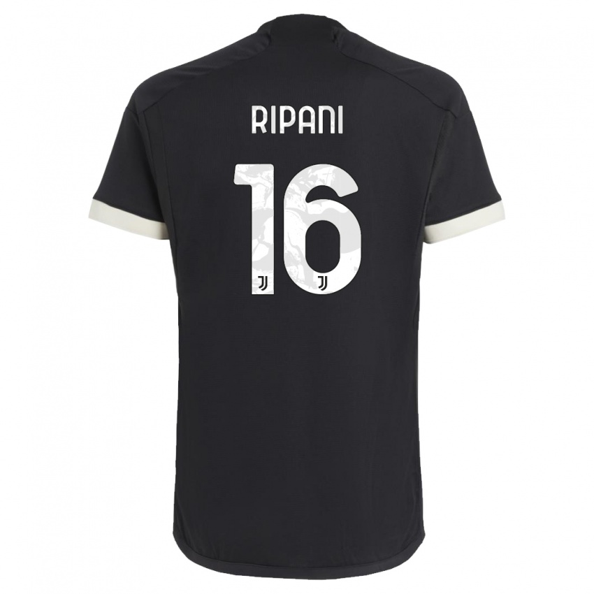 Niño Camiseta Diego Ripani #16 Negro Equipación Tercera 2023/24 La Camisa México