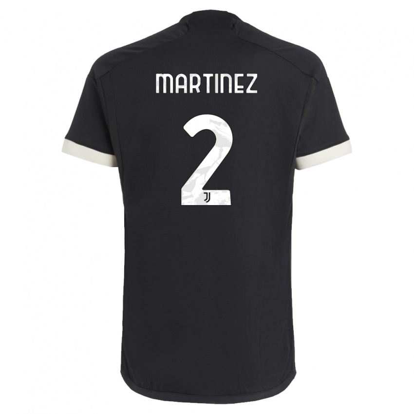 Niño Camiseta Bruno Martinez #2 Negro Equipación Tercera 2023/24 La Camisa México