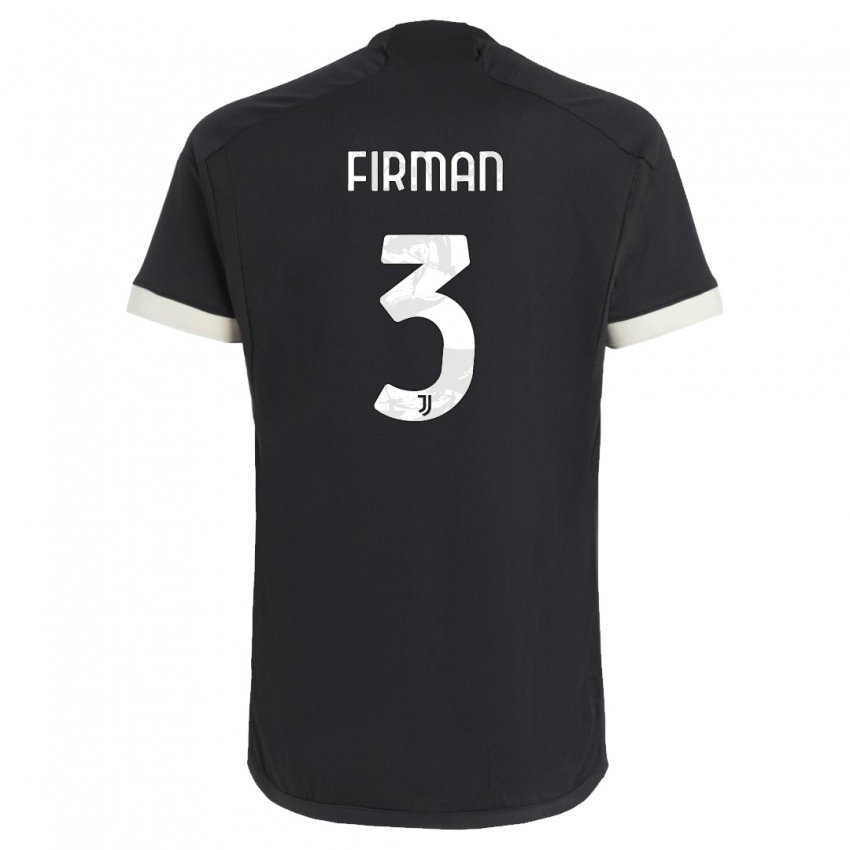 Niño Camiseta Andriy Firman #3 Negro Equipación Tercera 2023/24 La Camisa México