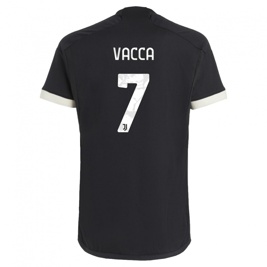 Niño Camiseta Alessio Vacca #7 Negro Equipación Tercera 2023/24 La Camisa México