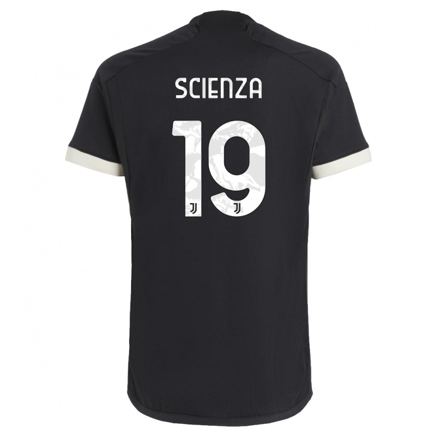 Niño Camiseta Michele Scienza #19 Negro Equipación Tercera 2023/24 La Camisa México