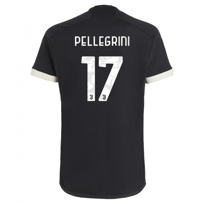 Niño Camiseta Luca Pellegrini #17 Negro Equipación Tercera 2023/24 La Camisa México