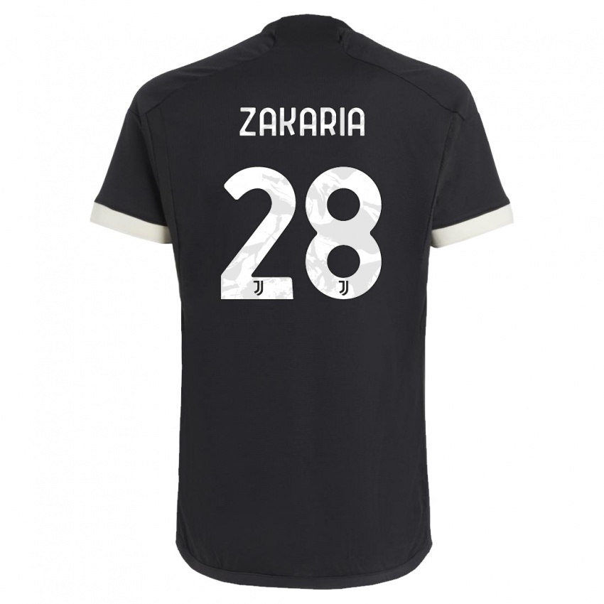 Niño Camiseta Denis Zakaria #28 Negro Equipación Tercera 2023/24 La Camisa México