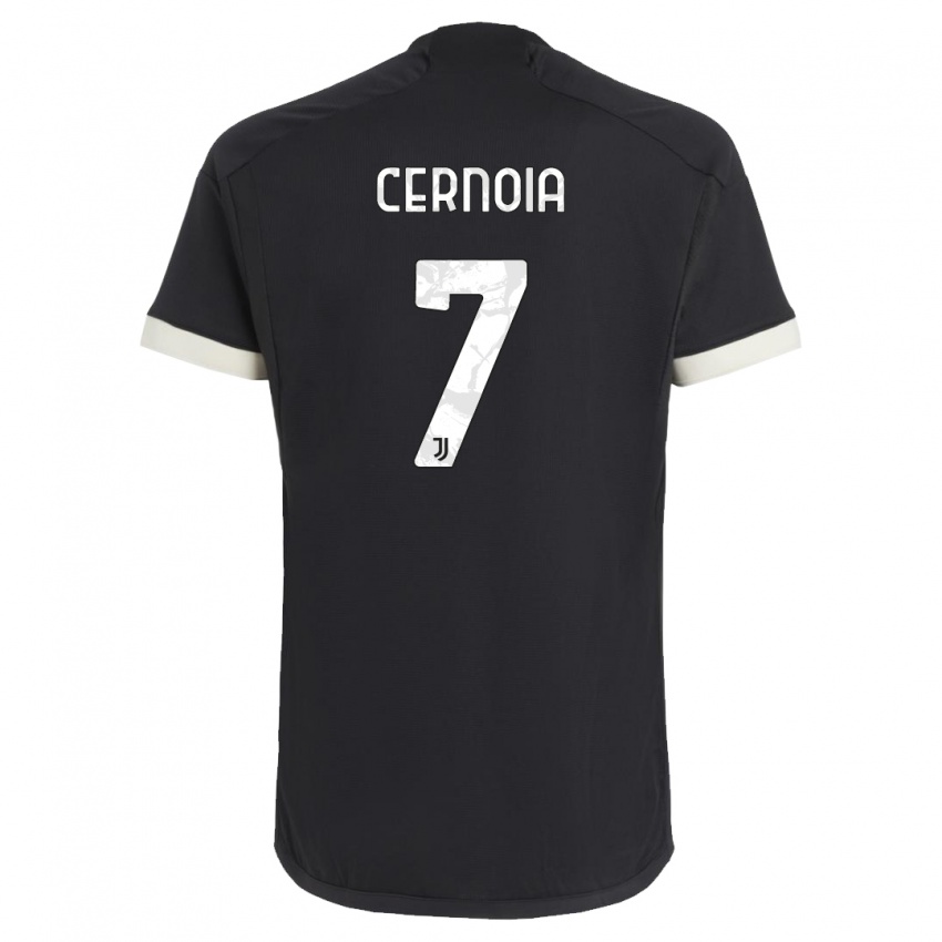 Niño Camiseta Valentina Cernoia #7 Negro Equipación Tercera 2023/24 La Camisa México