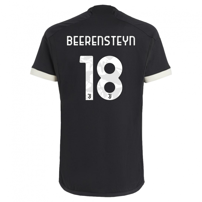 Niño Camiseta Lineth Beerensteyn #18 Negro Equipación Tercera 2023/24 La Camisa México