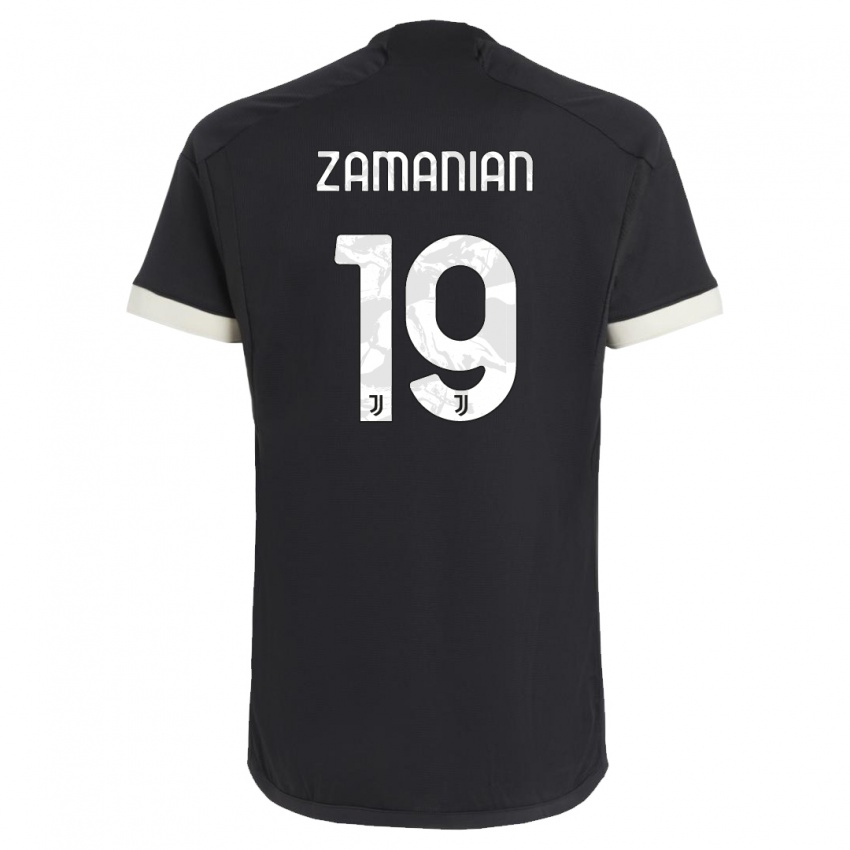 Niño Camiseta Annahita Zamanian #19 Negro Equipación Tercera 2023/24 La Camisa México