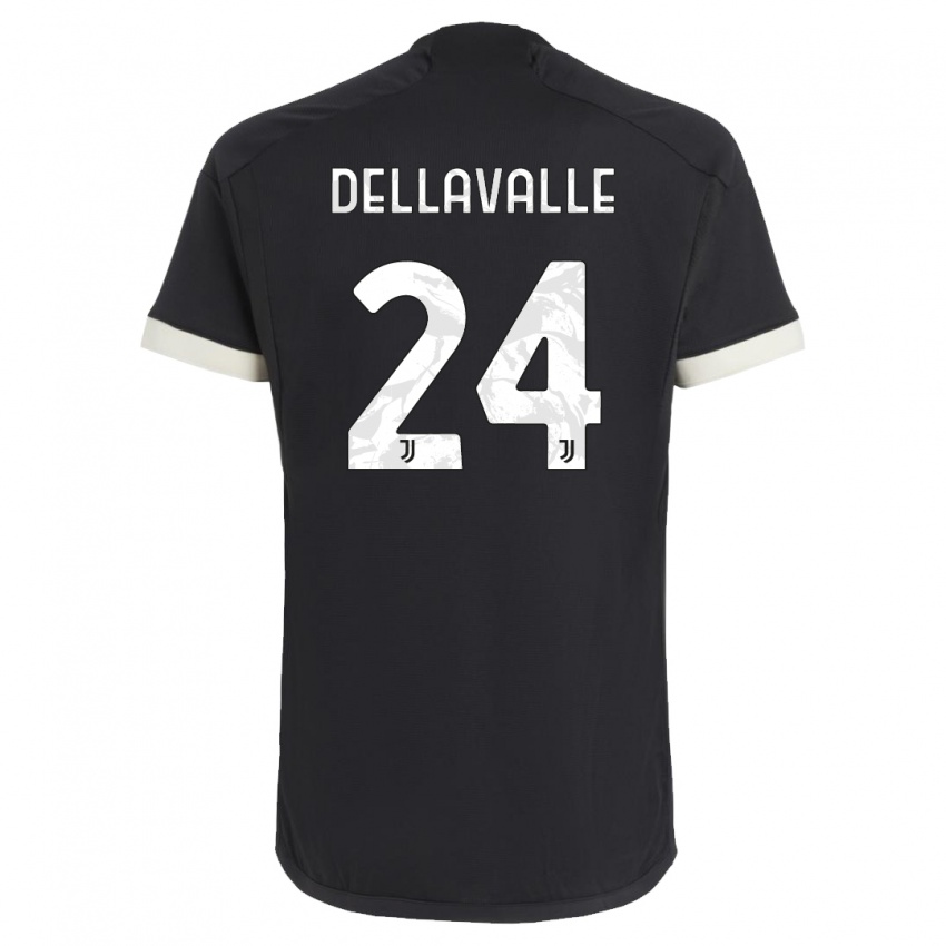 Niño Camiseta Lorenzo Dellavalle #24 Negro Equipación Tercera 2023/24 La Camisa México