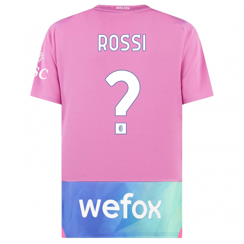 Niño Camiseta Gianluca Rossi #0 Rosado Morado Equipación Tercera 2023/24 La Camisa México