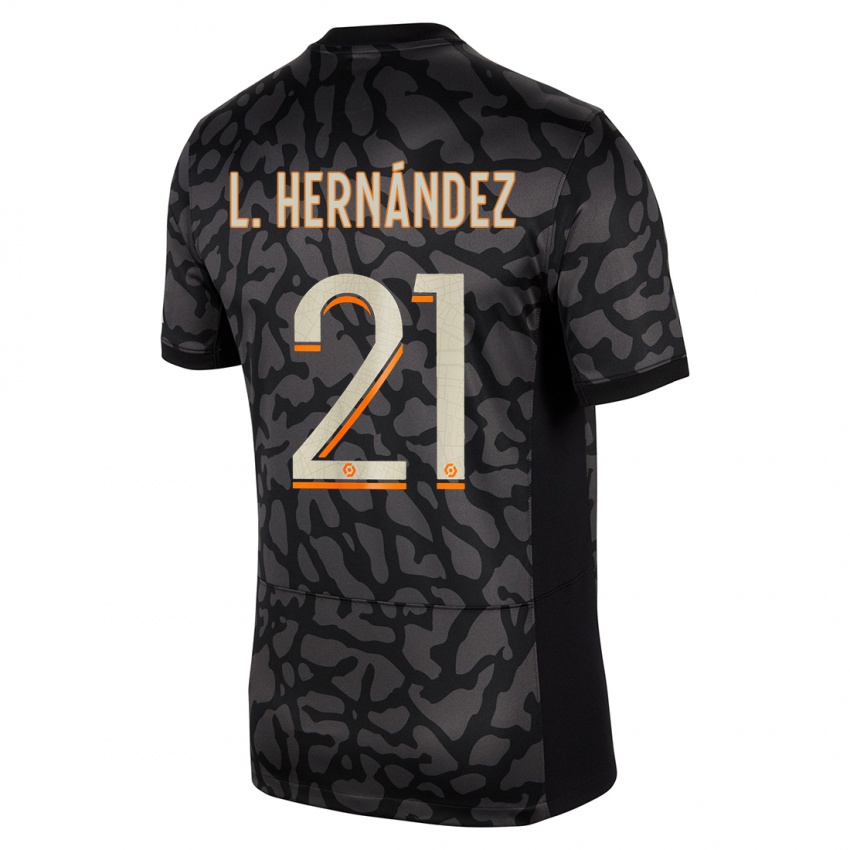 Niño Camiseta Lucas Hernandez #21 Negro Equipación Tercera 2023/24 La Camisa México